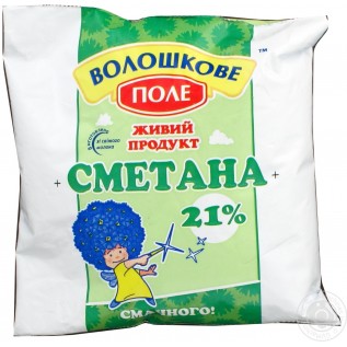 Сметана Волошкове поле, 21%, 350гр. 