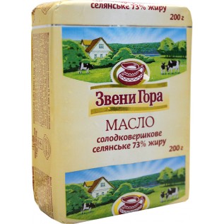 Масло солодкосершкове Звени гора, 73%, шт.