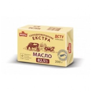 масло солодковершкове, Ферма, 82%, шт.