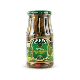 огірки мариновані карнішон Верес. 545гр.