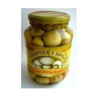 Шампіньйони Грибочки з бочки, 620гр