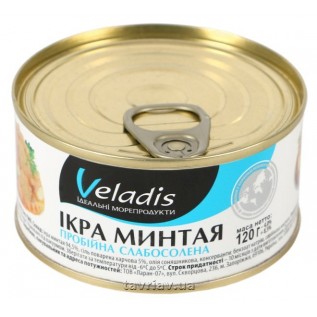 Ікра мінтая Веладис. 120 гр. 